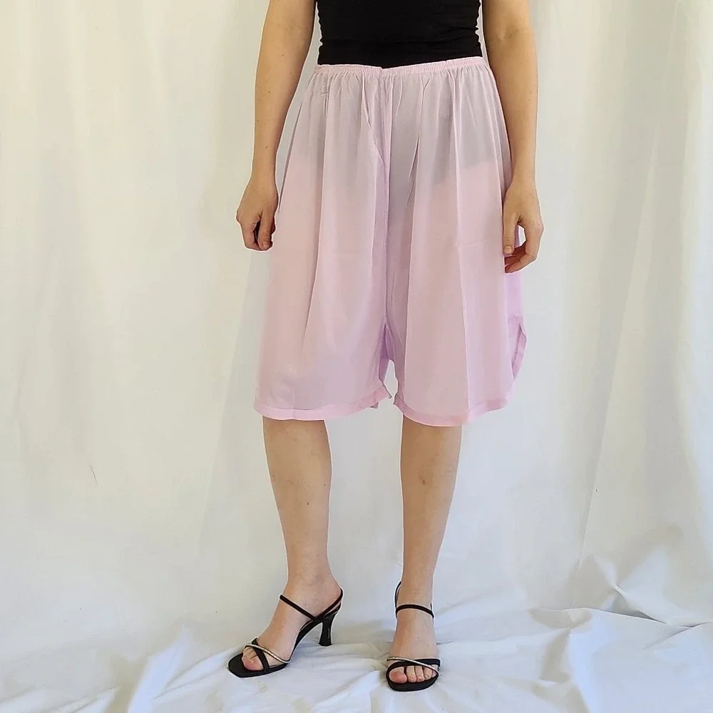 70s/80s Purple Nylon Slip Shorts - Picture 1 of 3